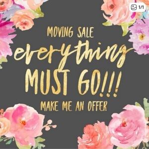 moving sale everything must go